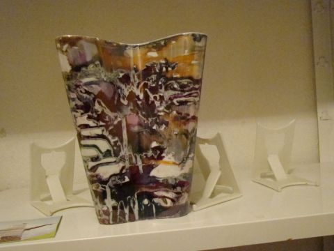 vase couleurs coulées - Artisanat - jocelyne