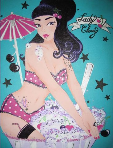 Lady Cherry ice Cream - Peinture - NaRKoCeRiZz