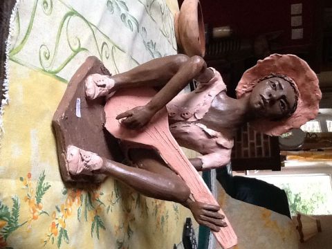 le musicien  - Sculpture - marlene toutain