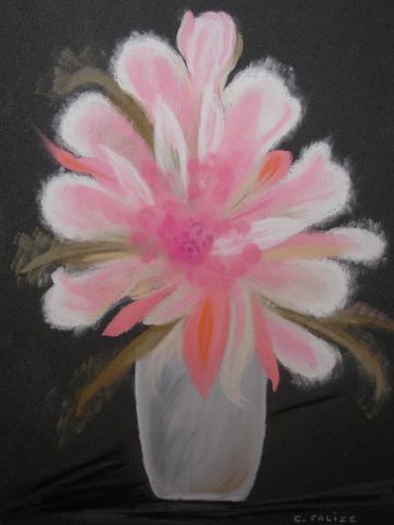 L'artiste Catherine FALIZE - Bouquet rose