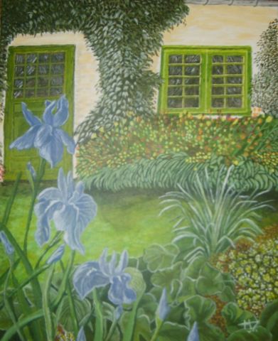 L'artiste elisabeth rouzaire - le jardin fleuri