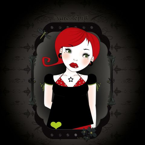 She's red - Art numerique - NaRKoCeRiZz