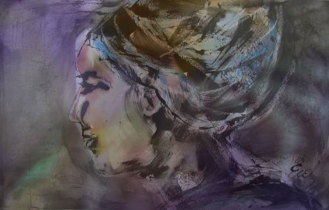 la fille au turban - Art numerique - Evelyne LAGNIEN