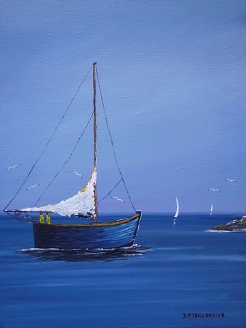 RETOUR DE PECHE - Peinture - J-PAUL TAILLANDIER