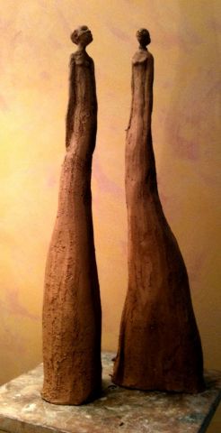 les filles - Sculpture - veronique dessegno