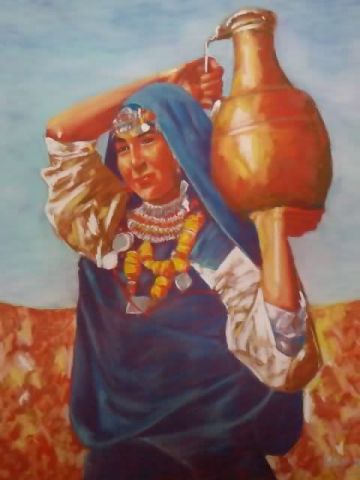 femme berber - Peinture - Saissi Hassani