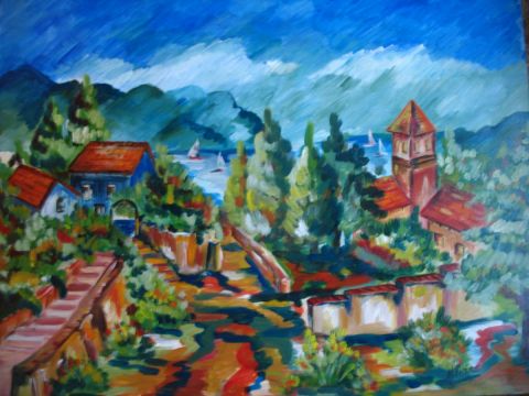 L'artiste natal - paysage provençal