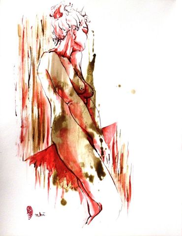 Timide - Dessin - Monick Bres 