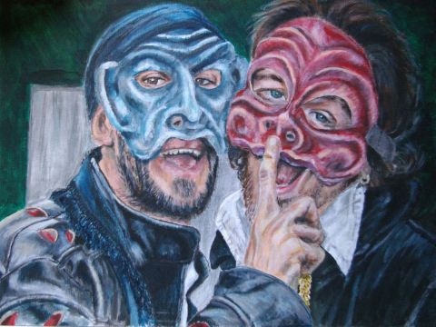 Les masques - Dessin - Photopaulo