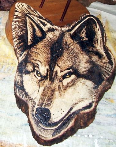 el lobo - Artisanat - pyromosaik