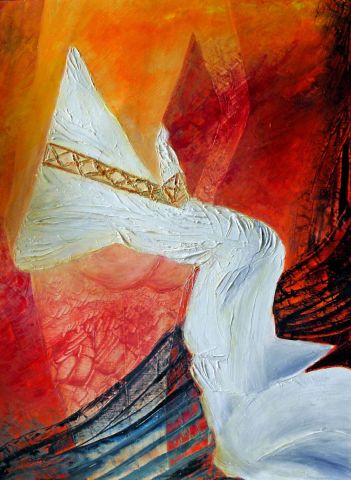 PEINTURE  de FEMME  .... LA MARI�E... - Peinture - monemaier