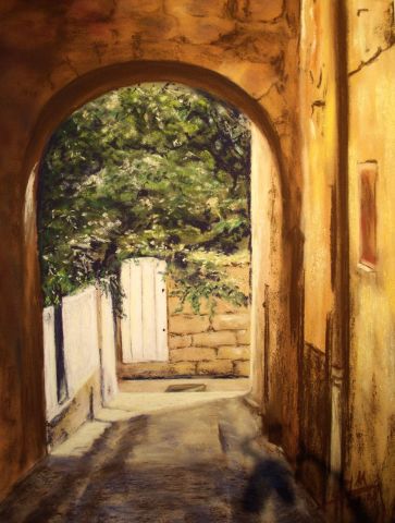 Campagnan, rue du Four - Peinture - ghighi