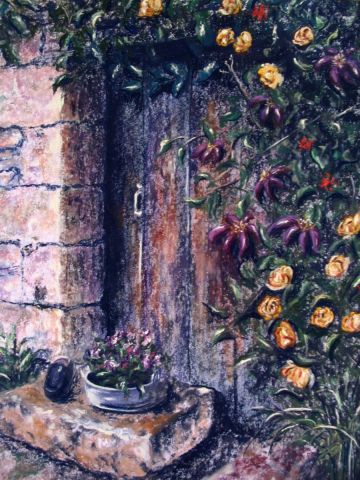 La porte d�rob�e - Peinture - ghighi
