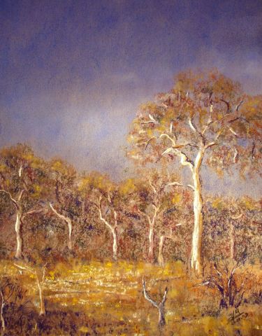 Orage sur l'Afrique - Peinture - ghighi