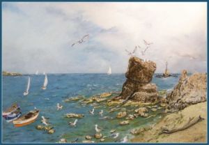 Voir le détail de cette oeuvre: Le rocher dans la mer