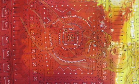 Nue Mandala - Peinture - La Terre Promise
