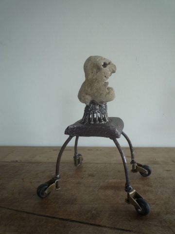 T�te noire - Sculpture - Joel Gorlier