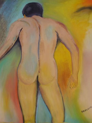 dos homme - Peinture - drallih