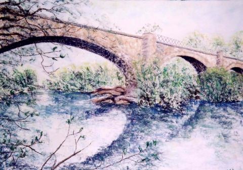 Pont de Paulhan - Peinture - ghighi