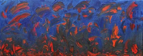 Feu en Notre Mer - Peinture - Oria