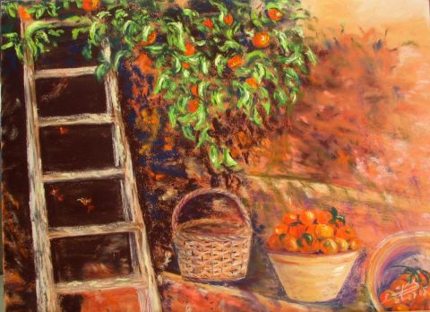 L'artiste ghighi - Sous un oranger
