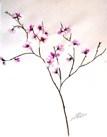 Fleurs de printemps - Peinture - ghighi