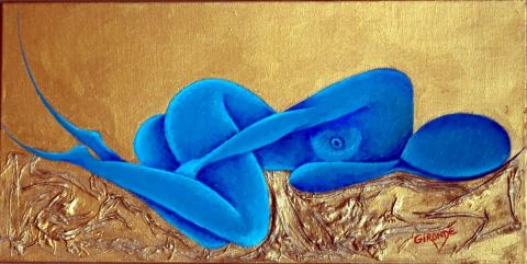 Reve bleu - Peinture - Marie GIRONDE