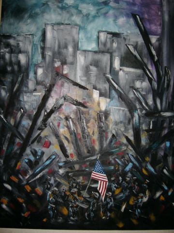 L'artiste michels - New York attenta du 11 septembre