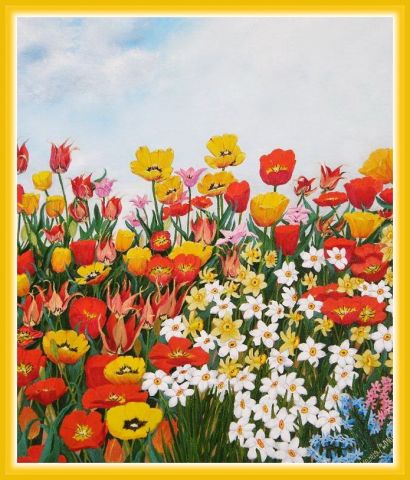 Les tulipes - Peinture - MARIA PETRANOVA