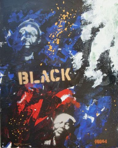 L'artiste Richard Decouflet - black