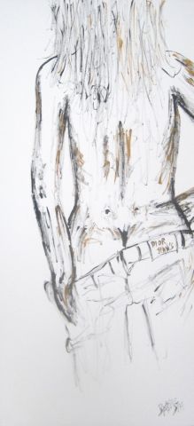 femme dior - Peinture - BAPTYSTE