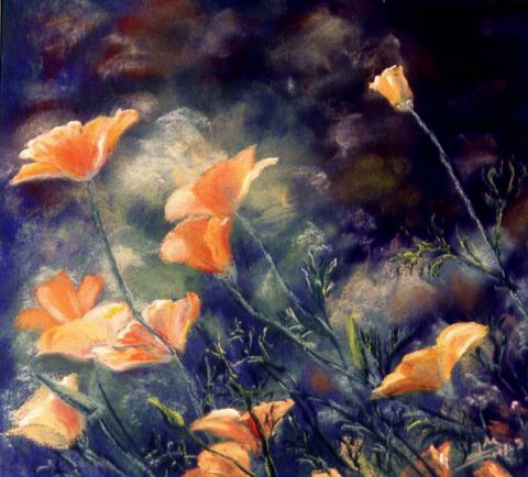 Fleurs sauvages - Peinture - ghighi