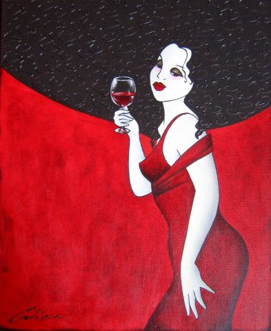 Rouge - Peinture - Ah Tatieva 