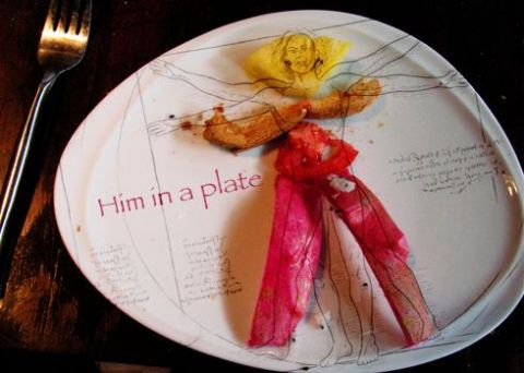 Him in a plate - Art numerique - BBPANTONE