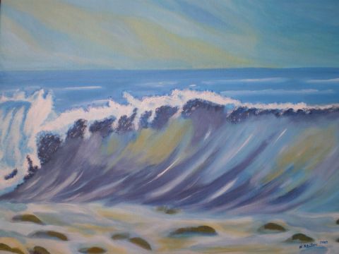 la vague - Peinture - REITER Nicole