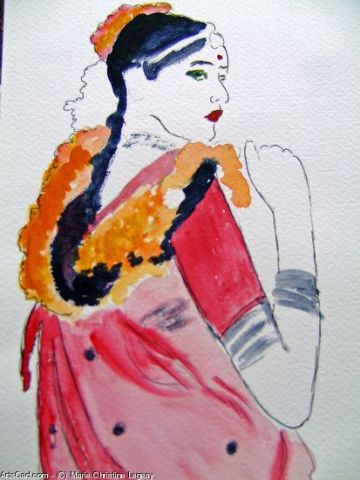 L'artiste LODYA - INDIAN WOMAN 