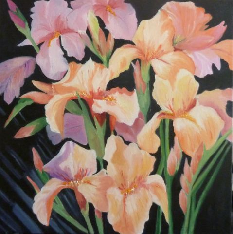 iris - Peinture - emilie leonardi