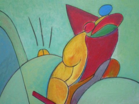 corps � corps - Peinture - REITER Nicole