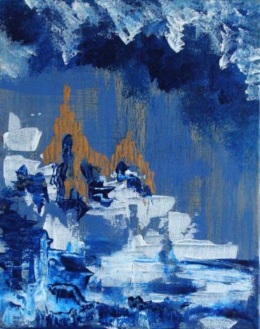 Soir bleu - Peinture - BETTY-M peintre Elisacry