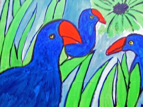 BIRDS - Peinture - LODYA