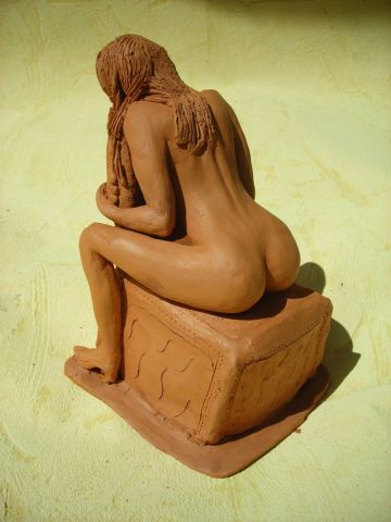 Le fauteuil � nu - Sculpture - Jean Francois Guilard