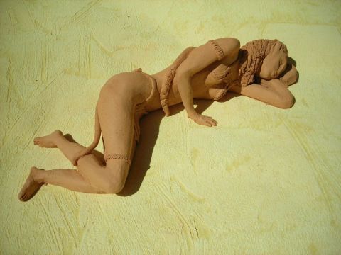 Sommeil pandorien - Sculpture - Jean Francois Guilard