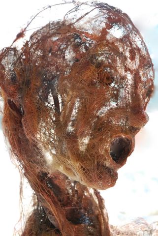 TETE ROUGE - Sculpture - Breval