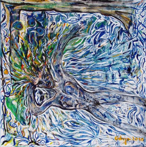 La Nageuse - Peinture - OD' ILE 