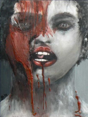 L'artiste Arielle Lange - Marée Noir (Gulf Oil Spill )