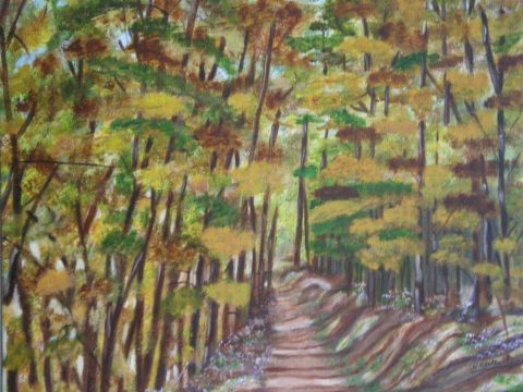 la forêt - Peinture - REITER Nicole