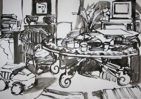 Interieur I - Peinture - Bruno Avril 
