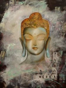 Peinture de Claudine Salesse: Le Bouddha