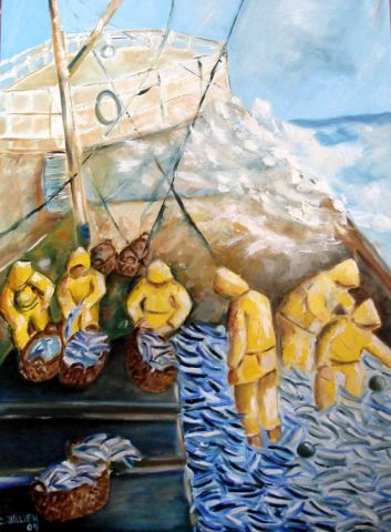 pêcheurs - Peinture - cris
