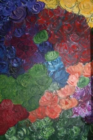 roses - Peinture - Irene de Castel